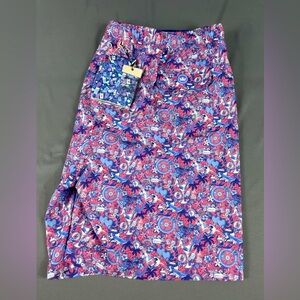 Peter Millar Swim Trunks Seaside Tic-Tac-Tatt Print XXL Multicolor Polyester